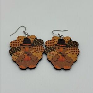 Charming Brown Turkey Earrings
